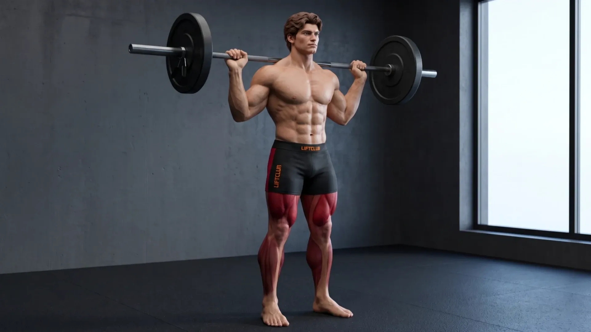 Barbell back squat, Tom